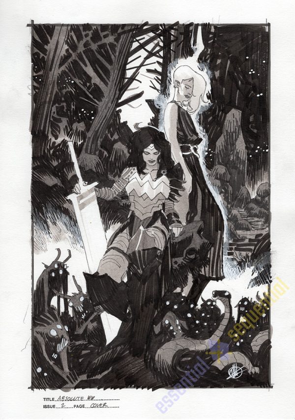 Absolute Wonder Woman #1 Cover Prelim by Matteo Scalera