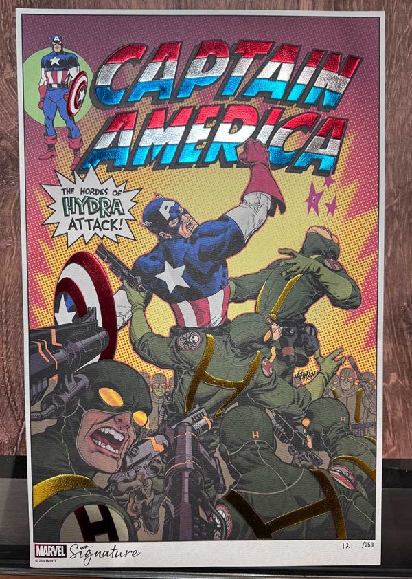 Limited Edition Captain America Print by Dave Johnson - Image 2