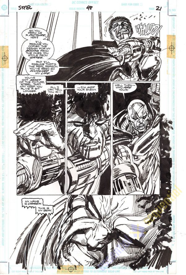 Steel #48 Page 21 by Denys Cowan