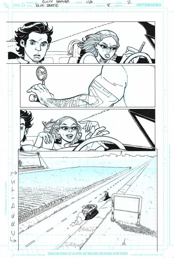 Blue Beetle Issue 08 Page 02 by Cully Hamner