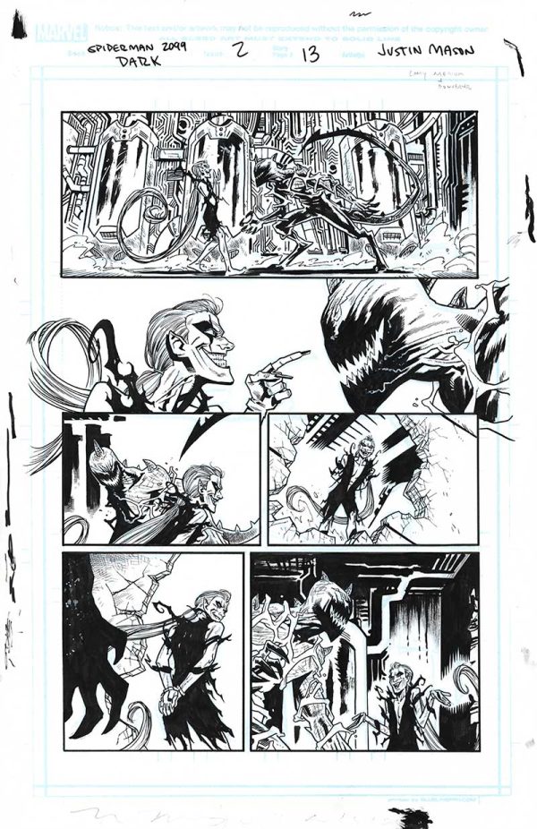 Spider-Man 2099 Dark Genesis Issue 2 Page 13 by Justin Mason