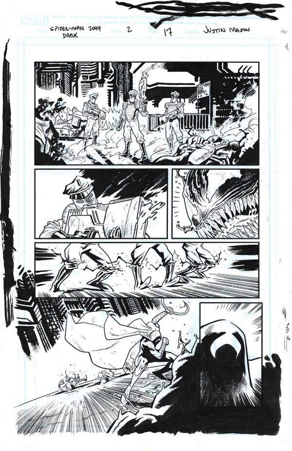 Spider-Man 2099 Dark Genesis Issue 2 Page 17 by Justin Mason