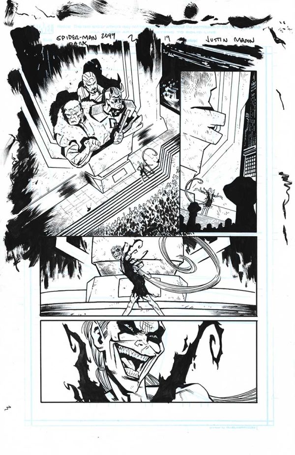 Spider-Man 2099 Dark Genesis Issue 2 Page 19 by Justin Mason