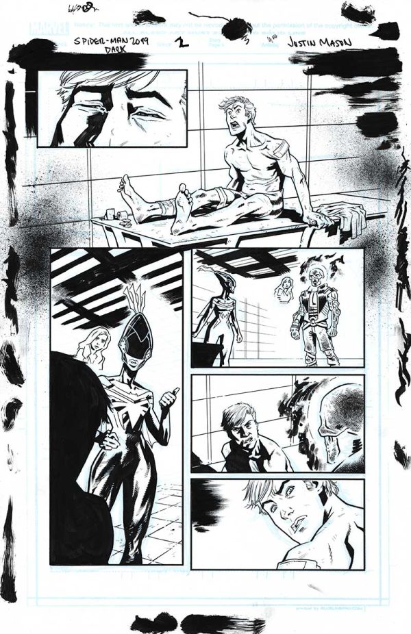 Spider-Man 2099 Dark Genesis Issue 2 Page 3 by Justin Mason