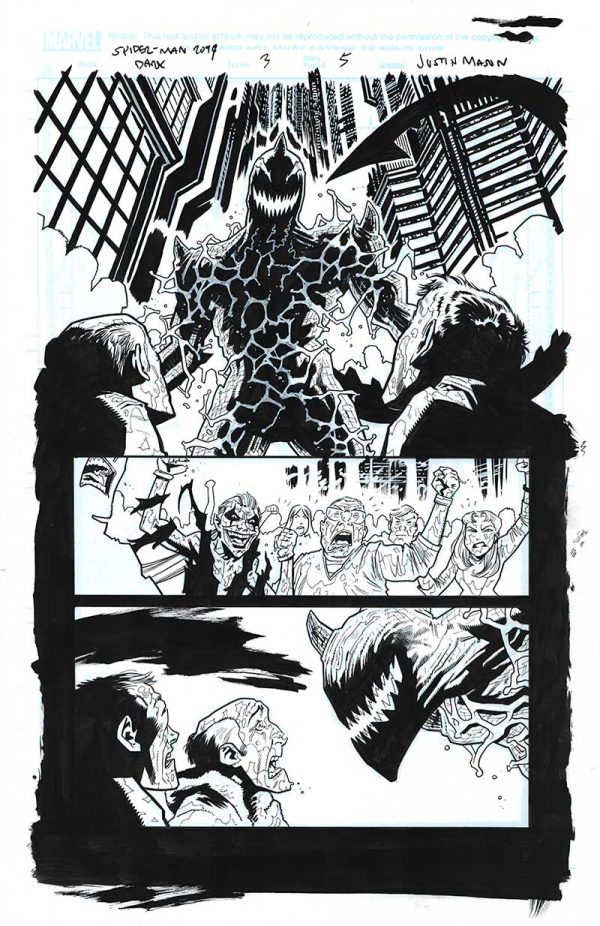 Spider-Man 2099 Dark Genesis Issue 3 Page 05 by Justin Mason