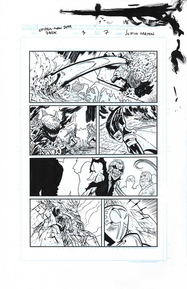 Spider-Man 2099 Dark Genesis Issue 3 Page 07 by Justin Mason