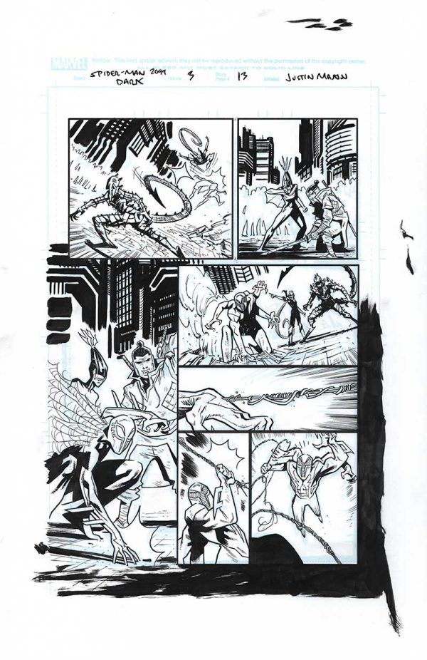 Spider-Man 2099 Dark Genesis Issue 3 Page 13 by Justin Mason