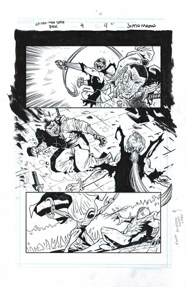 Spider-Man 2099 Dark Genesis Issue 4 Page 04 by Justin Mason