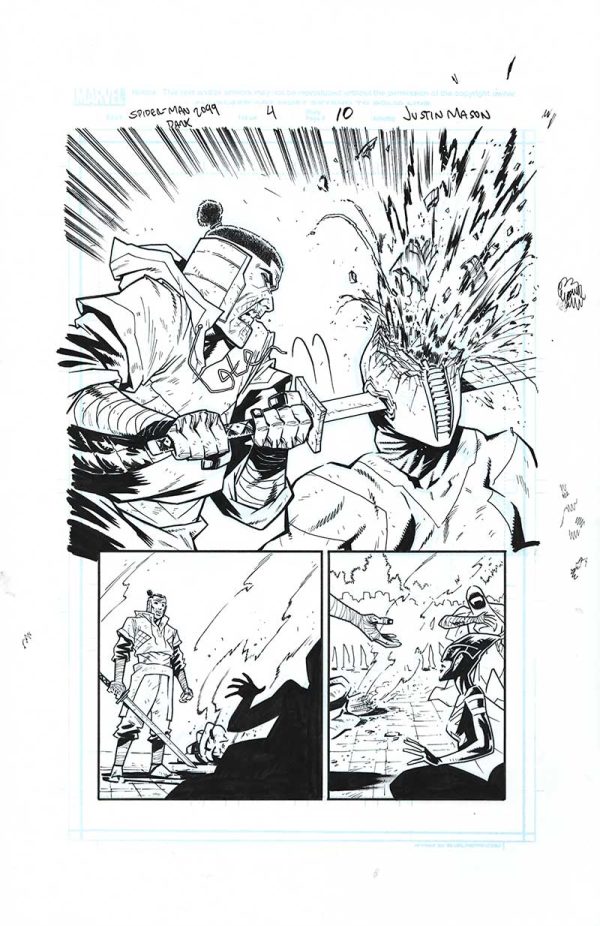 Spider-Man 2099 Dark Genesis Issue 4 Page 10 by Justin Mason