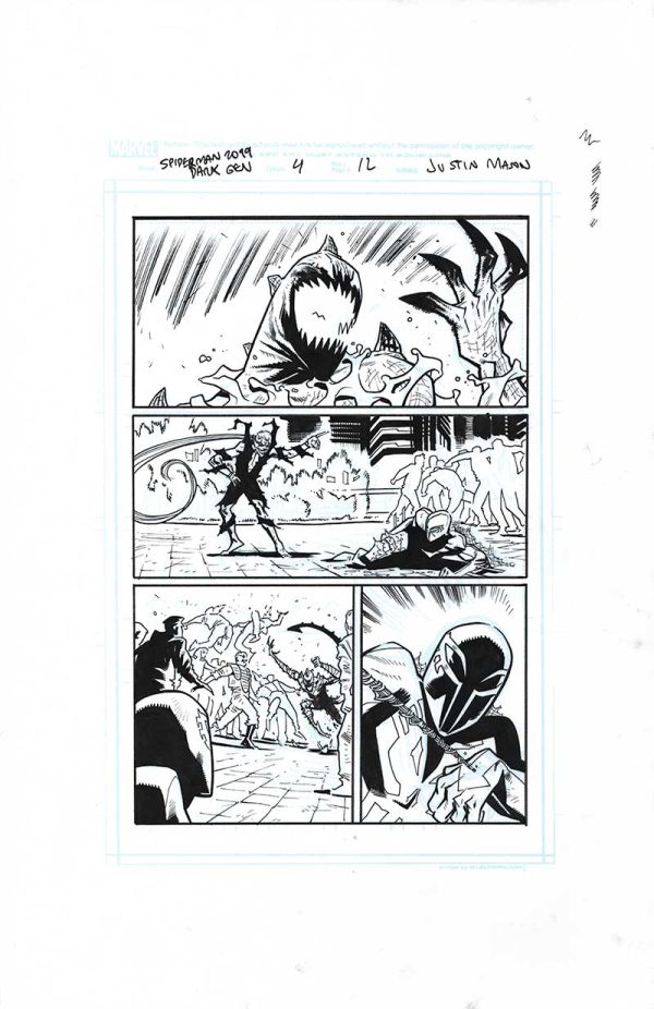 Spider-Man 2099 Dark Genesis Issue 4 Page 12 by Justin Mason