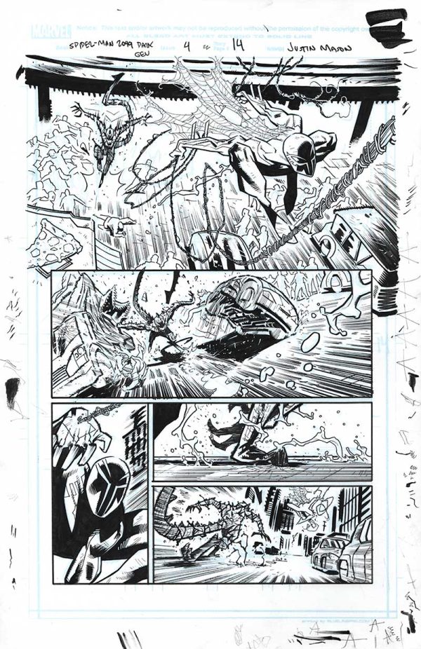 Spider-Man 2099 Dark Genesis Issue 4 Page 14 by Justin Mason