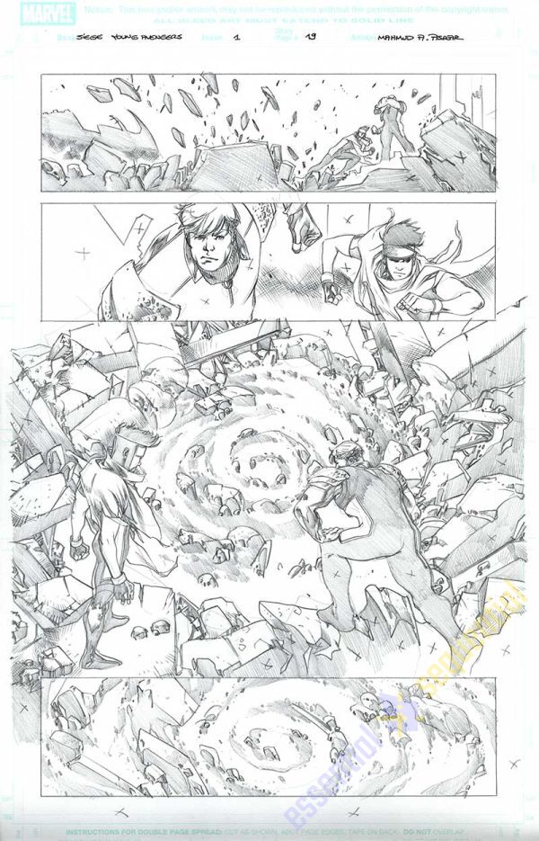 Siege: Young Avengers Issue #1 Page 19 by Mahmud Asrar