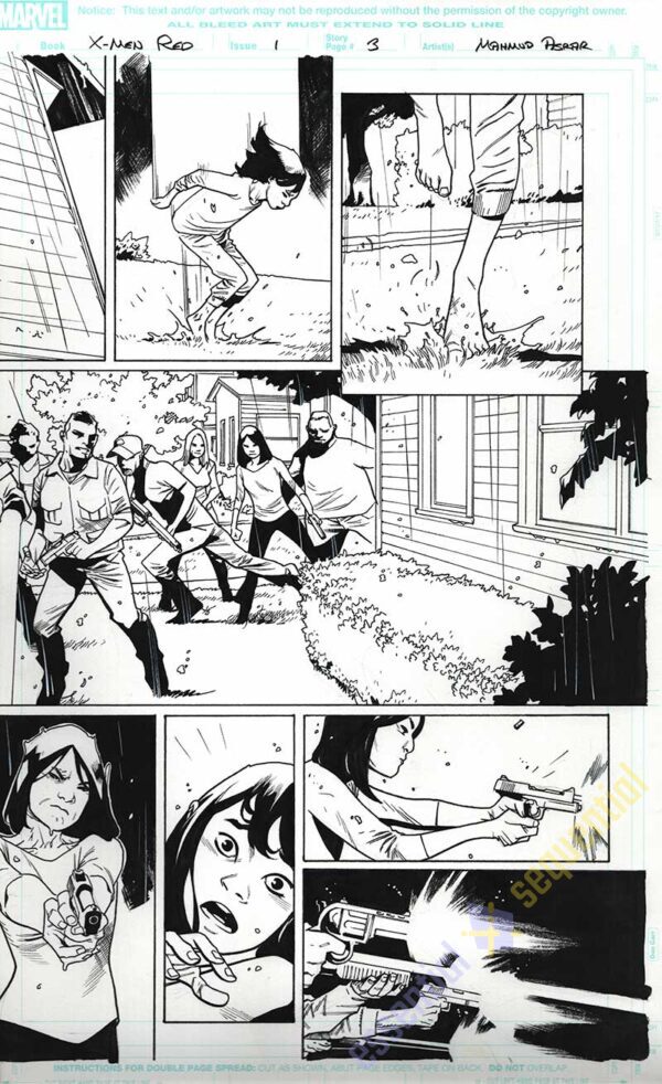 X-Men RED #1 Page 02 and 3 by Mahmud Asrar - Image 3