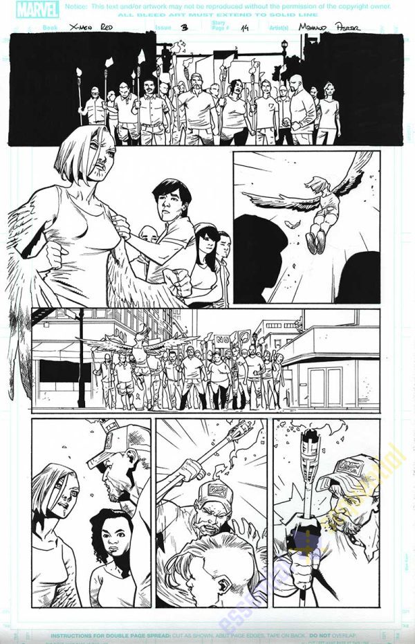 X-Men RED #3 Page 14 by Mahmud Asrar