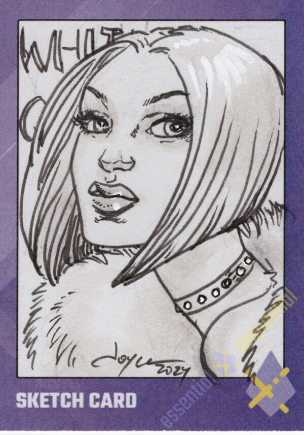 Emma Frost Sketch Card by Joyce Chin