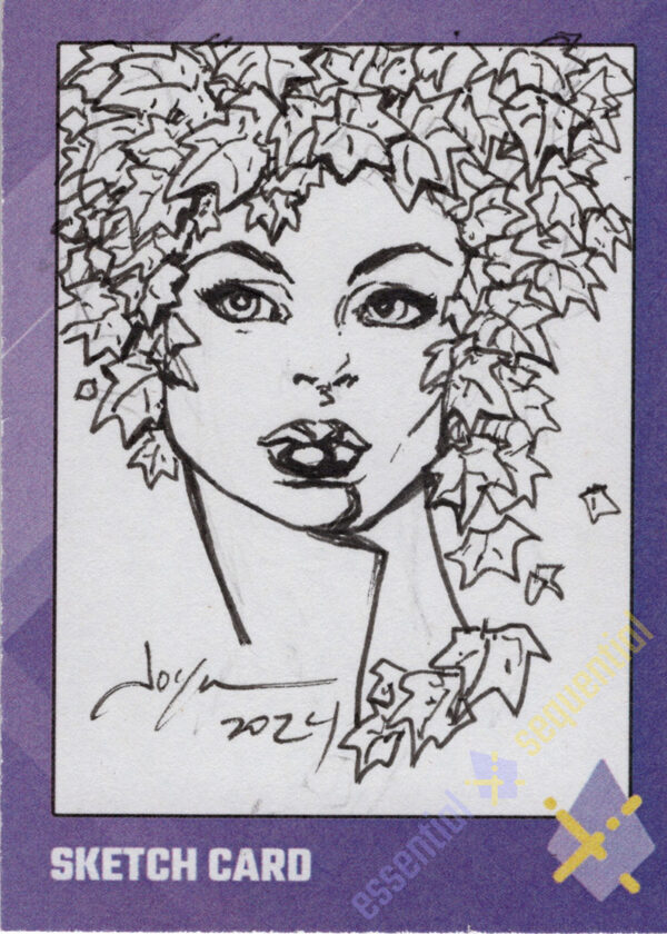 Poison Ivy Sketch Card by Joyce Chin