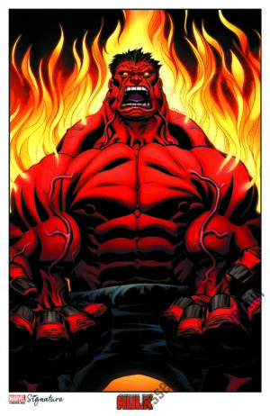 Red Hulk Print by Jeph Loeb