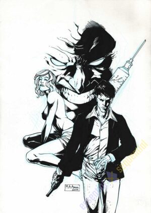 Dylan Dog Inside Cover for Turkish Reprint by Mahmud Asrar