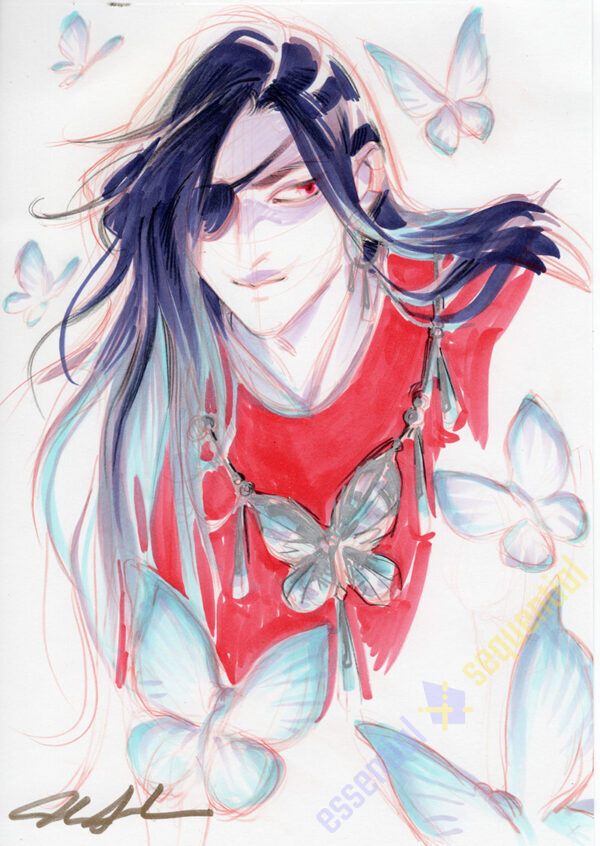 Hua Cheng and Butterflies by Mindy Lee