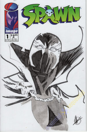 Spawn Sketch Cover by Matteo Scalera