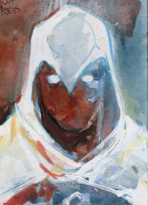 Moon Knight Sketch card 2 by Rod Reis