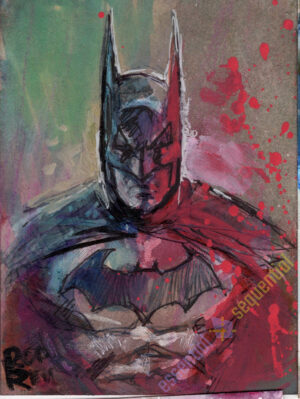 Batman Sketch card by Rod Reis